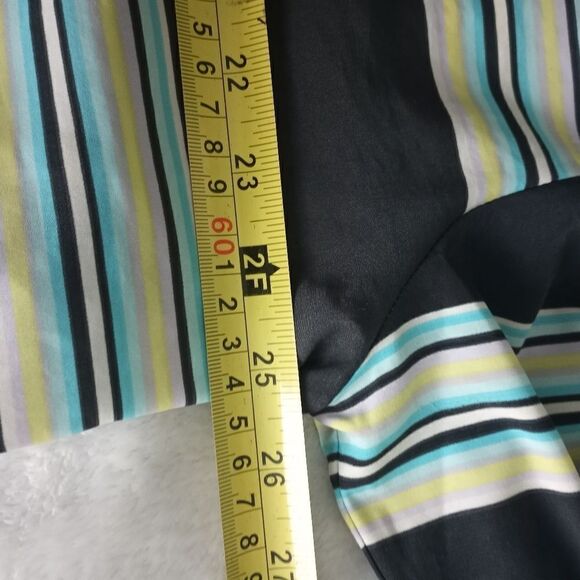 Gap XL Striped Multicolored 3/4Sleeve V-neck Women's Blouse - Picture 7 of 9